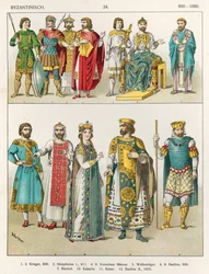 Costume à la cour byzantine, 800-1000, de 
